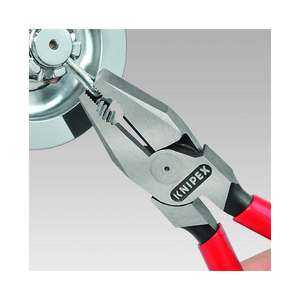 KNIPEX - 02 02 225 SB Alicates combinados de alto apalancamiento negro atramentado, cabeza pulida, mangos con agarres multicomponentes - Product Image 2