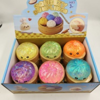 Jouet anti-stress Squishy Bun à paillettes, à remontée lente, pack mystère, pour fournitures de fête et sacs cadeaux