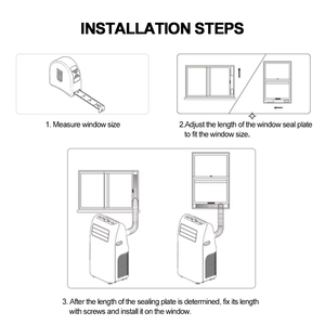 Ensemble <span class=keywords><strong>de</strong></span> plaques d'étanchéité pour climatisation mobile <span class=keywords><strong>de</strong></span> haute qualité + interface <span class=keywords><strong>de</strong></span> déflecteur circulaire - Product Image 6