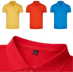 Custom Men's 100% Cotton Short <b>Sleeve</b> Polo <b>Shirt</b> Breathable Solid Color Plain <b>Golf</b> Logo <b>Long</b> Length Button Colorful Options - Product Image 6