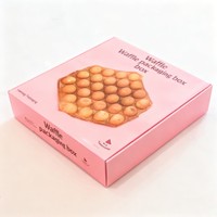 Caja de Cartón Ecológica de Grado Alimenticio, Color Rosa Biodegradable, para Empacar Comida Rápida, Mini Caja de Papel para Restaurante, para Panqueques, Hamburguesas y Comida para Llevar