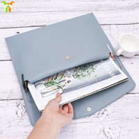 Porte-documents promotionnel en cuir PU A4, pochette pour documents, porte-documents imperméable, pochette de présentation professionnelle