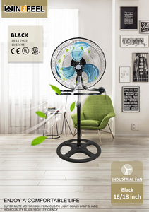 Ventilador de Pedestal Oscilante de Metal de 18 Pulgadas, 3 en 1, Gran Potencia, Embalaje SKD, Embalaje CKD, Ventilador de Pared 3 en 1, Útil, de 18 Pulgadas, en Oferta - Product Image 2