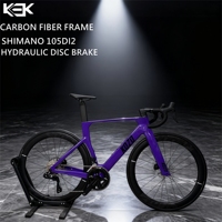 Venta Directa de Fábrica KOZO, Juego de Cuadro de Bicicleta de Carretera de Fibra de Carbono de Alto Módulo, Configuración Opcional, Ruedas de Carbono o Aluminio Opcionales