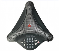 Teléfono de Conferencia Dual IP/Audio Poly VS300 con Altavoz, Teléfono Ejecutivo Premium de Alta Definición con Manos Libres