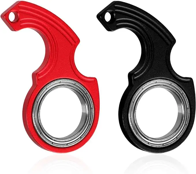 Creative Keychain Fidget Spinner Anxiety Stress Relief Toys Revolve Cool Keyring Relieving Boredom ADHD Gift Karambit Spinner