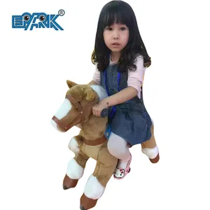 Happy Fun Riding Horse Running Fun Plush Mechanical Rocking Horse Toy For Kids Caballos De Juguete Para Montar