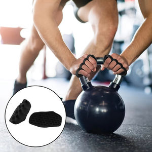 Weight Lifting Grips, Workout <b>Gloves</b>, Flexible Hand Protection for Men Women, Gym Grips Fingerless, <b>Pull</b> <b>up</b> Grips - Product Image 3