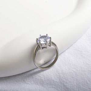 แหวนกันน้ำไม่หมอง คุณภาพดี ชุบทอง 14k 18k PVD แหวนสแตนเลส 316L ประดับเพชรซิคอน แหวนหมั้นสำหรับผู้หญิง - Product Image 6