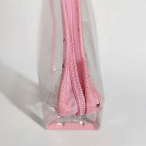 Nouvelle trousse de maquillage portable imperméable avec logo personnalisé, 3 pièces, fermeture éclair, sac de rangement cosmétique en PVC - Product Image 6