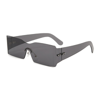 Twooo T1181 New Fashion Party Lunettes de soleil carrées sans monture Pc UV400 pour hommes