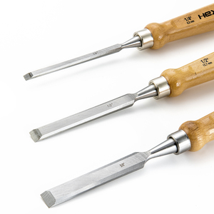 6 Stück Holzgriff robuster Kohlenstoffs tahl Holz bearbeitung Holz meißel Set Kit - Product Image 3