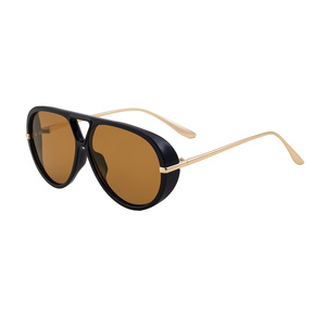 Nouvelles lunettes de soleil 2025 style européen et américain pour homme, double pont, protection UV400, monture complète, pour l'extérieur, transfrontalières - Product Image 5