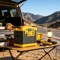 Station d'alimentation portable LiFePO4 2000W 2016Wh, crête de 4000W, charge complète en 1,5h, 220V 110V AC pour camping et camping-car
