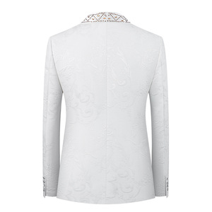 Costumes d'affaires <span class=keywords><strong>tendance</strong></span> 2025 pour hommes, style européen et américain, veste brillante à simple boutonnage, coupe longue et droite, grandes tailles pour <span class=keywords><strong>mariage</strong></span> et réceptions - Product Image 2