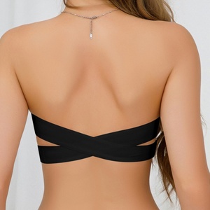<span class=keywords><strong>Reggiseno</strong></span> Donna Senza Cuciture Traspirante Push-up Senza Spalline con Supporto Laterale a Croce in Poliammide Intrecciato, Invisibile e Senza Ferretto - Best Seller - Product Image 3