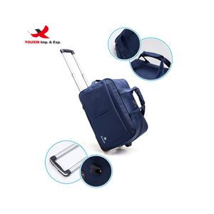 RTS Bulk Large Rolling Duffle Bag with Wheels Folding Carry on Luggage Tote <b>Suitcase</b> Unisex-Adult Soft Trolley Travel Bag - Product Image 2