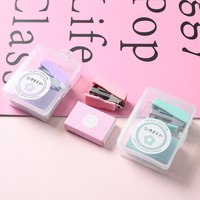 Lidemei Creative Mini Stapler Manuelle Leistung Kleine Bürobedarf Kunststoff hefter zum Binden
