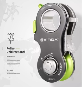 Polea Simple XINDA de Acero Inoxidable, Carga de Rotura de 25 kN para Trabajos en Altura, Rescate y Arboricultura - Product Image 5