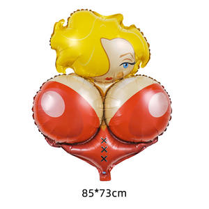 Hot Sale Sexy Spitze Dessous Penis Brust Schönheit Thema Folie Ballon Valentinstag <span class=keywords><strong>Bachelor</strong></span> <span class=keywords><strong>Party</strong></span> Ballon Dekoration - Product Image 5