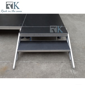 Plataforma de Escenario de Altura Ajustable de Aluminio, Cuatro Patas, Portátil - Product Image 2