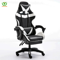 Chaise de jeu d'ordinateur ergonomique pivotante Yinlong chaise de jeu de course E-Sports avec repose-pieds et siège de Massage pliable de Massage
