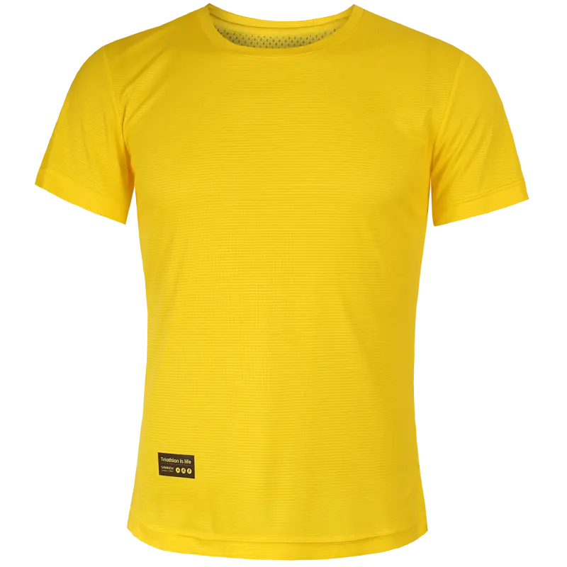 रनिंग स्पोर्ट्स एथलेटिक वियर टी-शर्ट टॉप क्विक ड्राई कूल समर शॉर्ट स्लीव्स कस्टम मैराथन फिटनेस टी शर्ट पुरुषों के लिए