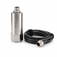Sensor de Vibración Inalámbrico de 3 Ejes Intrínsecamente Seguro JINWEI TVS-FT-M Ex Ia IIC T6 Ga IP66 316L RS485 6.3KHz con Montaje Magnético para Ventilador de Motor