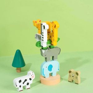 CPC CE Boys Girls Birthday <b>Gift</b> DIY Toy Balance Game Toddler Cute Cartoon Animals Shape <b>Creative</b> Building Block - Product Image 3