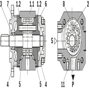 Rexroth ปั๊มเกียร์ Pgh2 2X 008Re07Vu2ไฮดรอลิกสำหรับใช้ในอุตสาหกรรม - Product Image 2