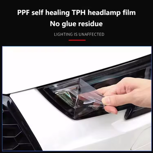 Película de tinte autocurativa de gran calidad para faros delanteros de coche CAMBIO DE Color negro oscuro antiarañazos PPF TPH colocado en las luces del coche - Product Image 4
