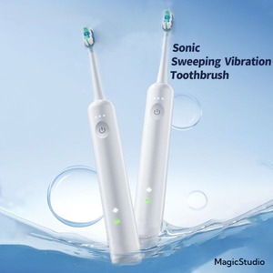 Brosse à dents vibrante sonique, 60 °   Nettoyage par oscillation, stérilisation hautement efficace, verrouillage de voyage portable, plusieurs têtes de brosse - Product Image 2