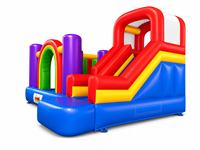 JIALE Desain Baru Permainan Seluncur Tiup PVC Multifungsi, Warna dan Logo Dapat Disesuaikan, 3.8x3.6m², Indoor/Outdoor, Komersial