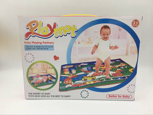 Tapis de sol jeux d'animaux pour enfants, <span class=keywords><strong>jouet</strong></span> rampant, doux, pour bébés, animaux écologiques, meilleure vente, - Product Image 4