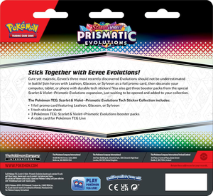 Vente en gros de cartes Pokémon TCG Scarlet et Violet 8.5 Prismatic Evolutions Tech Sticker Collection (Promo aléatoire) Coffret cadeau Jeu de cartes - Product Image 4