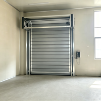Porte rapide en aluminium spirale turbo haute vitesse, sur mesure, coupe-vent, isolée, pour entrepôt et atelier FLS