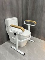 Barre d'appui de sécurité en acier YONGJIULIANG YJL8914-7, revêtement poudré, écologique, antidérapante, design durable, confortable pour les personnes âgées, cadre de toilette