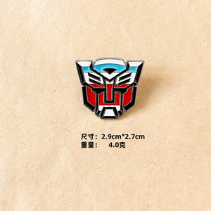 New Nhật Bản phong cách phim hoạt hình animate Optimus <span class=keywords><strong>Megatron</strong></span> thủ kim loại biến áp OTAKU huy hiệu Trâm - Product Image 4