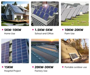 2024 NOUVELLES ventes directes d'usine à demi-cellule de panneaux solaires noirs domestiques 400W/410W