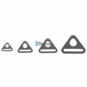 Nuevo triángulo D anillo hebillas de acero inoxidable con barra giratoria Clip Dog Tag Clip bolsa Correa ajustador para longitud de correa - Product Image 2