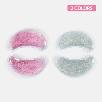 Masque oculaire réutilisable Badu en gel pailleté avec compresse froide/chaude pour la fatigue oculaire, la sécheresse, la réduction des gonflements et le soulagement de la douleur