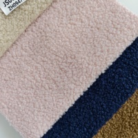 Tissu polaire pour textiles de maison 100% polyester Sherpa Teddy texturé uni tricoté poids moyen taille personnalisée