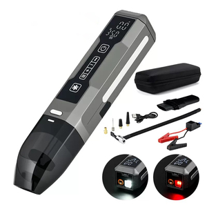 Kit de Arranque de Emergencia para Auto 6 en 1, 8000mAh, ABS, Manómetro Digital de 150PSI, Luz de Emergencia, Inflador de Neumáticos para Autos, Motocicletas y Bicicletas - Product Image 1
