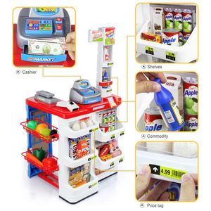 Hot Selling Luxury Supermarket, Cashier Counter Shopping Cart Pretend Play Big Supermarket <b>Toys</b>/ - Product Image 4