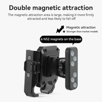 Support magnétique pour téléphone N52, rotation à 360°, double attraction, pour la salle de sport, le vélo, cadre métallique, support universel pour téléphone portable