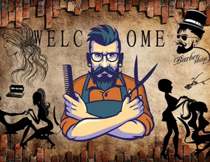 Calcomanía <span class=keywords><strong>de</strong></span> pared <span class=keywords><strong>de</strong></span> barbería Peluqueros profesionales Barbería Corte <span class=keywords><strong>de</strong></span> pelo <span class=keywords><strong>de</strong></span> hombre Mural <span class=keywords><strong>de</strong></span> pared <span class=keywords><strong>de</strong></span> bienvenida Decoración grande - Product Image 4