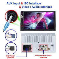 Radio con GPS para coche, reproductor de Audio, Mp3, vídeo, 1 Din, Control por teléfono, Dvd, Pioner, 7 pulgadas