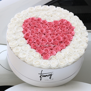 Valentine <span class=keywords><strong>Rosas</strong></span> Eternas Herzbox, Arreglo Floral de <span class=keywords><strong>Rosas</strong></span> Reales en Caja de Regalo, <span class=keywords><strong>Rosas</strong></span> Preservadas <span class=keywords><strong>Estabilizadas</strong></span>, Infinitas, Eternas - Product Image 2