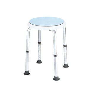 Chaise de douche Concord en alliage d'aluminium, pivotante à 360°, hauteur réglable, pour personnes âgées, utilisation en salle de bain - Product Image 3