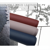 Tissu d'ameublement en similicuir PU 1,2 mm, durable, imperméable, résistant à l'abrasion, grain classique, avec support tissé, pour meubles et sièges de voiture